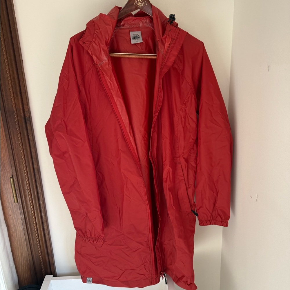 Women's Red Raincoat